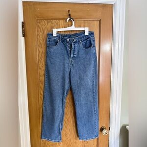 Wild Fable Blue Denim Jeans - High Rise Straight Leg